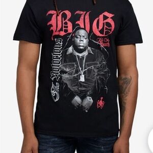 Biggie calling tee/ Men Black and Red size 3xl